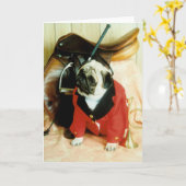 Mops-HundFoxhunter Karte (Gelbe Blume)