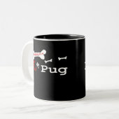 Mops (I Liebe) Tasse (Vorderseite Links)