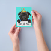 Mops I Rule The World Gift, Funny Mops Lover Gesch Flyer (Gruppe)