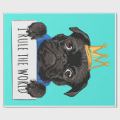 Mops I Rule The World Gift, Funny Mops Lover Gesch Geschenkpapier (Flach)