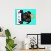 Mops I Rule The World Gift, Funny Mops Lover Gesch Poster (Heimbüro)