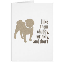 Mops - Ich mag sie Chubby, wütend und Kurz