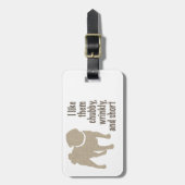 Mops - Ich mag sie Chubby, wütend und Kurz Gepäckanhänger (Vorderseite vertikal)