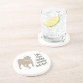 Mops - Ich mag sie Chubby, wütend und Kurz Getränkeuntersetzer (Seite)