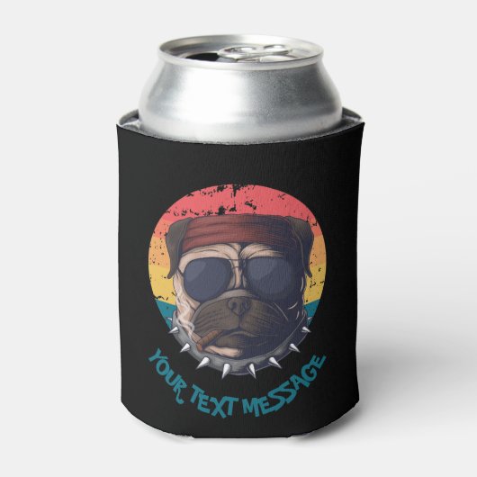 Mops Ihrer Textnachrichten Dosenkühler (Kanne Vorderseite)