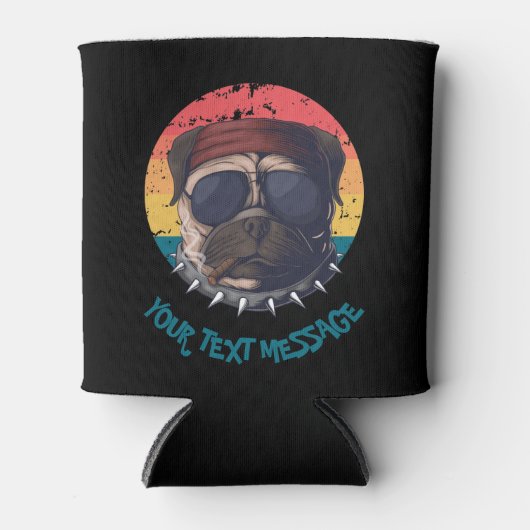 Mops Ihrer Textnachrichten Dosenkühler (Vorderseite)