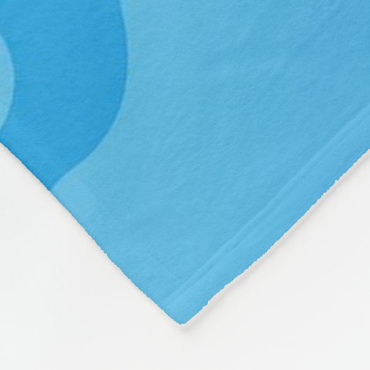 Mops Illustration Blanket Fleecedecke (Ecke)