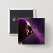 Mops im Raum Button (Vorne & Hinten)