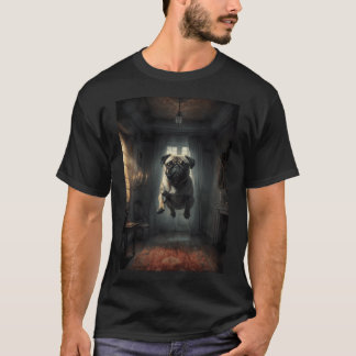 Mops im Spukschloss T-Shirt