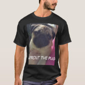 Mops im Sun T-Shirt (Vorderseite)