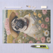 Mops in Bloom: Eine Fantasy-Dekoupage der Blumen Seidenpapier (Handwerk)