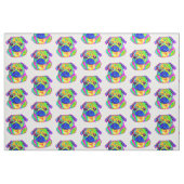 Mops in den Farben Stoff (Fat Quarter (45,7 x 55,9 cm))