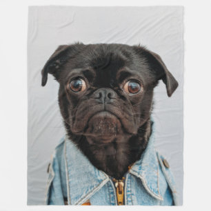 MOPS IN DENIM FLEECEDECKE