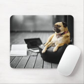 Mops in der Erholung Mousepad (Mit Mouse)