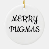 Mops in Donut Keramik Ornament (Hinten)