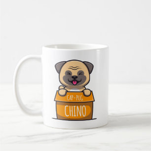 Mops in einem Cup - Cap-Mops-Chino Kaffeetasse