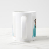 Mops in einem Handtuch Jumbo-Tasse (Rückseite)