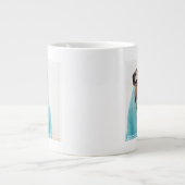 Mops in einem Handtuch Jumbo-Tasse (Vorderseite)