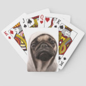 Mops in einem Hoodie Spielkarten (Rückseite)