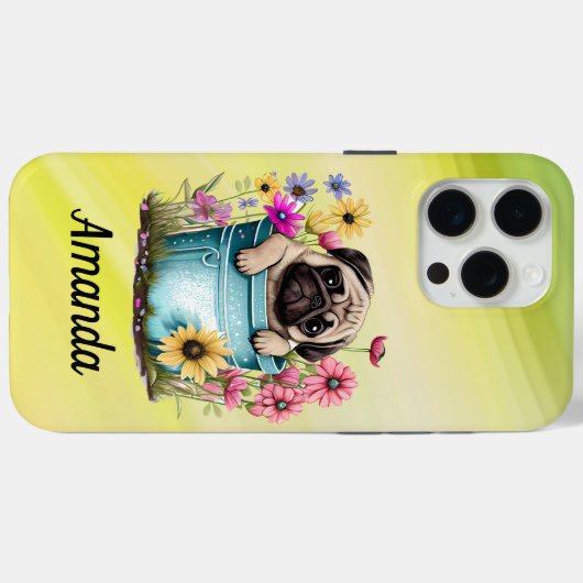 Mops in einem Stück Case-Mate iPhone Hülle (Rückseite (Horizontal))