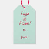 Mops in einem Tracksuit "Frightful Weather" Gesche Geschenkanhänger (Rückseite)