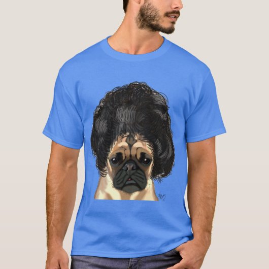 Mops in einer schlechten Wiege T-Shirt (Vorderseite)