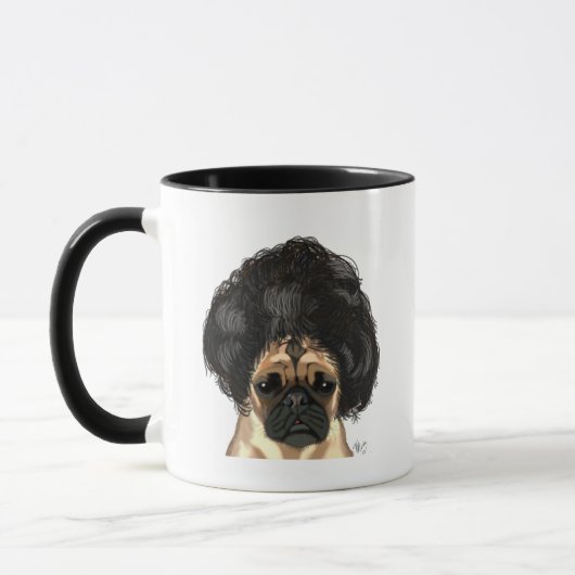 Mops in einer schlechten Wiege Tasse (Links)