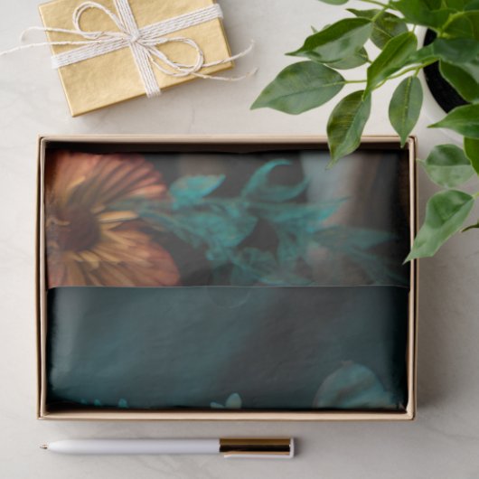 Mops in Florals 2 Dekoupage Seidenpapier (Geschenk)