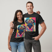 Mops in Pop-Art Eins T-Shirt (Unisex)