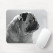 Mops in Profil Mousepad (Mit Mouse)