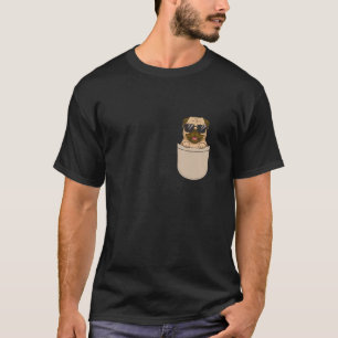 Mops in Tasche Hundekleidung Süßer Mops in Sonnenb T-Shirt