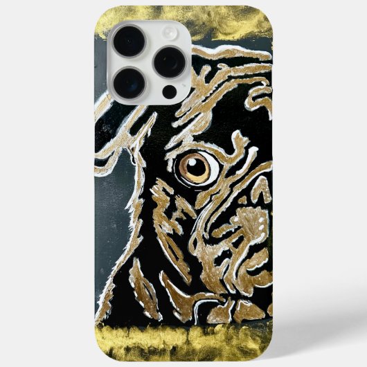 Mops iPhone 15 Pro Max Fall Case-Mate iPhone Hülle (Rückseite)