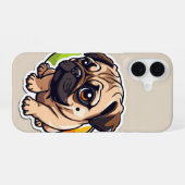 Mops iPhone 16 Hülle (Rückseite (Horizontal))