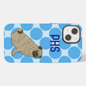 Mops iPhone Hülle (Rückseite (Horizontal))