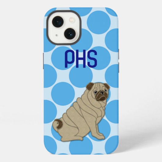 Mops iPhone Hülle (Rückseite)