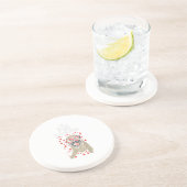 Mops ist mein Niedlicher Valentinstag Katzen Getränkeuntersetzer (Seite)