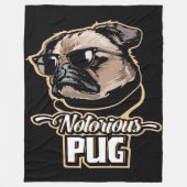 Mops Items Mops Gift Mops Blanket Fleecedecke (Vorderseite)