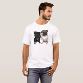 Mops Jack und Richi T-Shirt (Vorne ganz)
