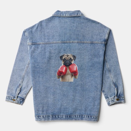 Mops jeansjacke (Rückseite)