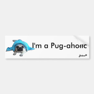 Mops Jolene Autoaufkleber