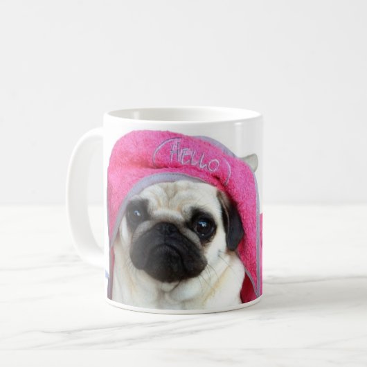 Mops Jolene Tasse (Vorderseite Links)