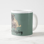 Mops Jumbo-Tasse (Vorderseite Rechts)