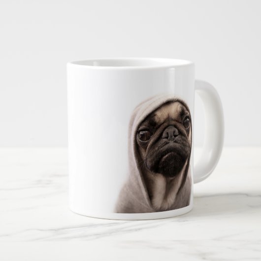 Mops Jumbo-Tasse (Vorderseite Rechts)