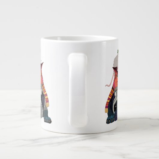 Mops Jumbo-Tasse (Rückseite)