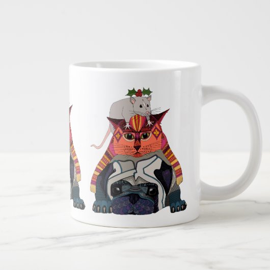 Mops Jumbo-Tasse (Rechts)