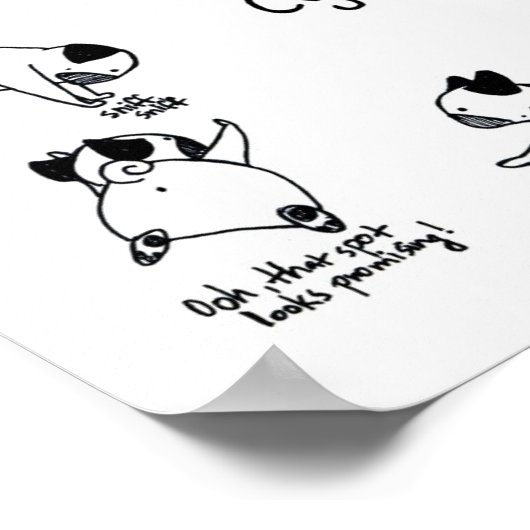 Mops Kack Cycle Poster (Ecke)