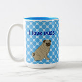 Mops - Kaffee Tasse (Links)