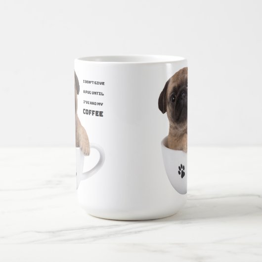 Mops-Kaffee-Tasse Kaffeetasse (Mittel)