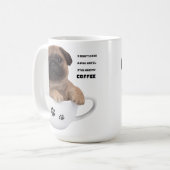 Mops-Kaffee-Tasse Kaffeetasse (Vorderseite Links)