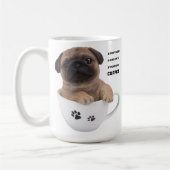 Mops-Kaffee-Tasse Kaffeetasse (Links)